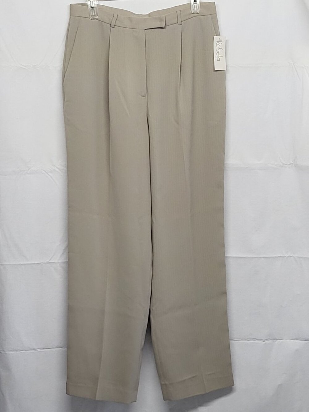 Rafaella Womens Dress Pants Size 12 Relaxed Fit High Rise Pique Cord NWT